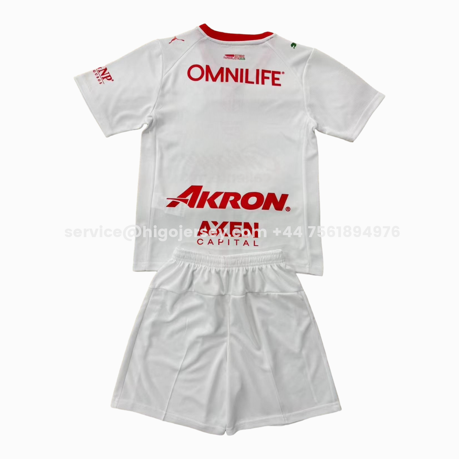 Higojerseys-Chivas de Guadalajara 25-26 Away White Men's Adult Jersey Set - Fans Version