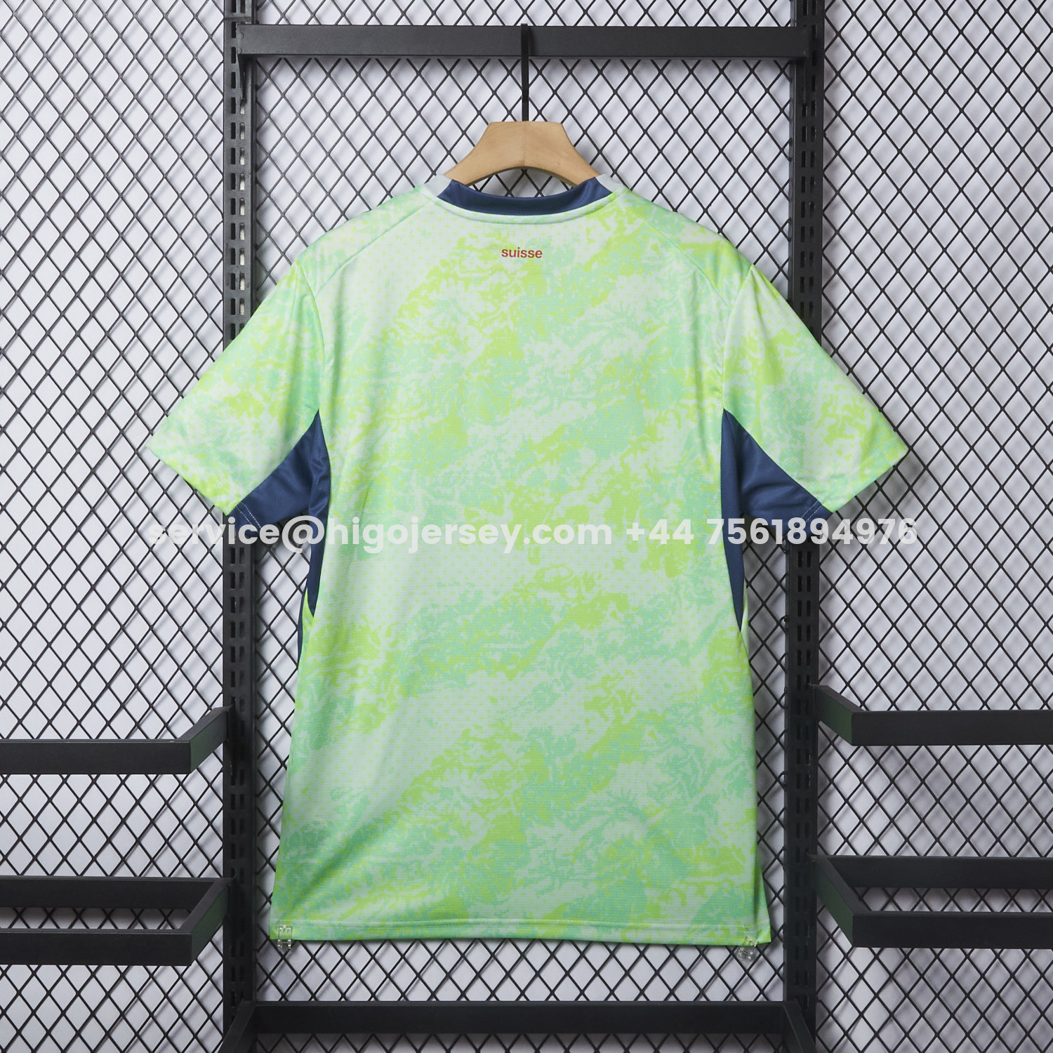 Higojerseys-Switzerland 2026 Away Green Jersey - Fans Version