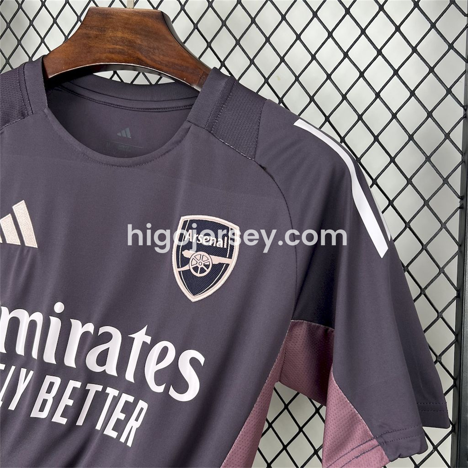 Higojerseys-Arsenal 24-25 Deep Purple Training Jersey - Fans Version