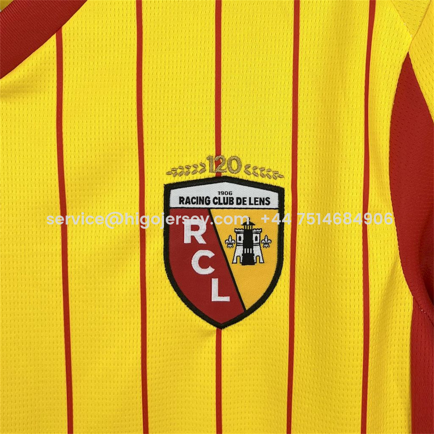 Higojerseys-RC Lens 25-26 Home Jersey - Fans Version