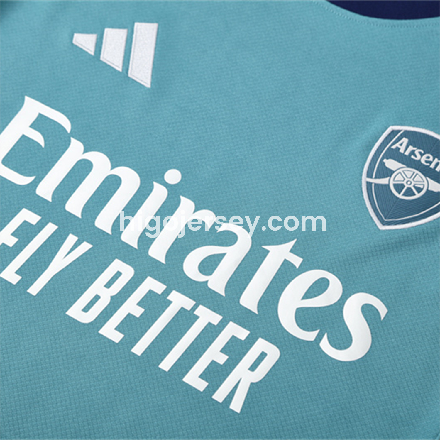 Higojerseys-Arsenal 25-26 Short-Sleeve Training Set - Green Top and Deep Blue Shorts