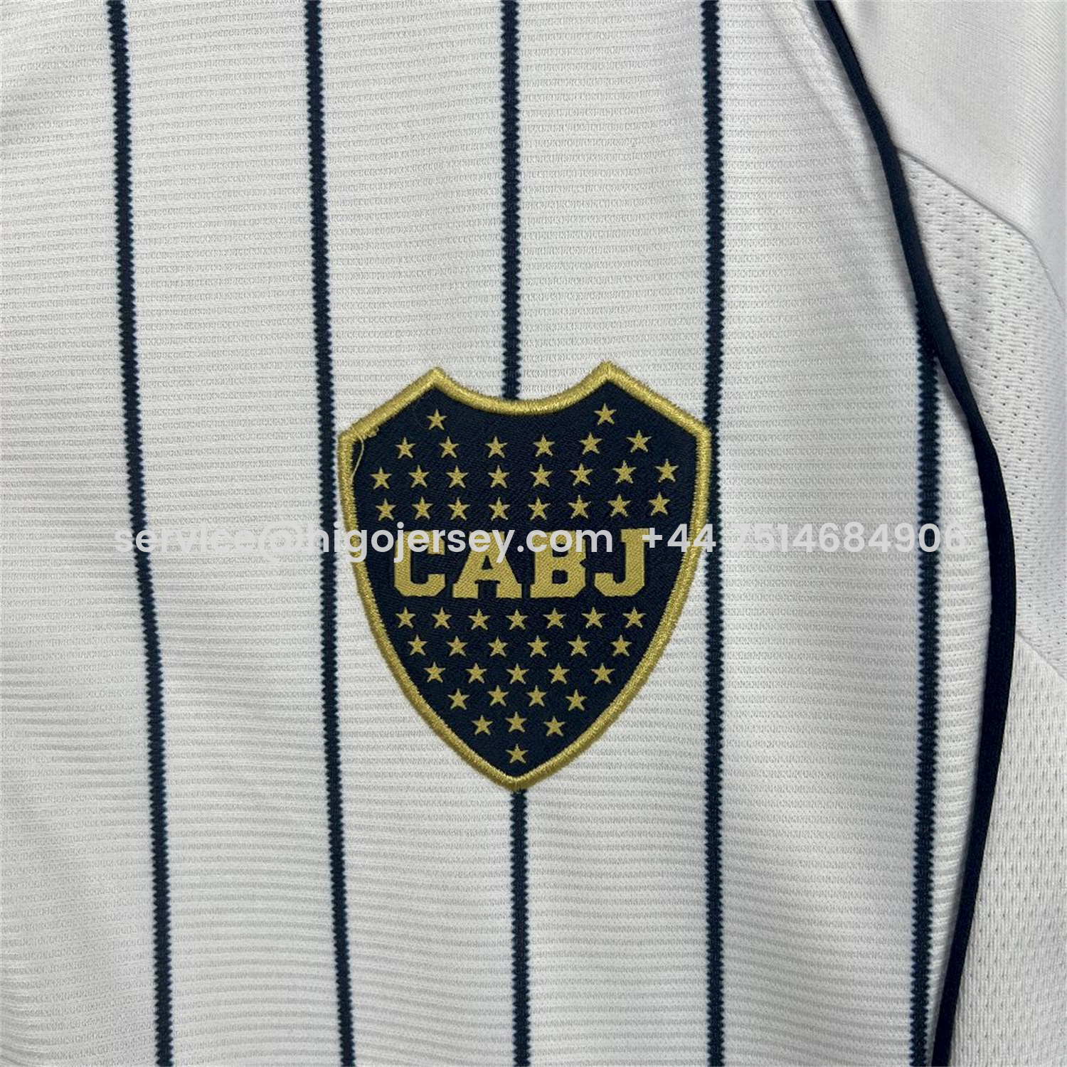 Higojerseys-Boca Juniors 25-26 White Baseball Jersey