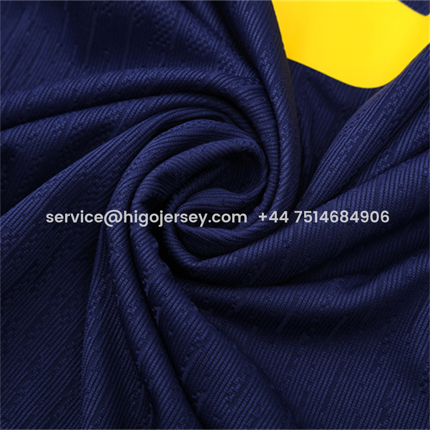 Higojerseys-Barcelona 25-26 Kids Long Sleeve Training Set - Royal Blue Top Yellow Sponsor & Royal Blue Pants