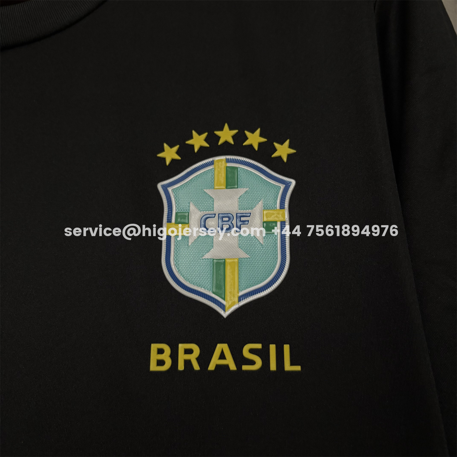 Higojerseys-Brazil 2026 Pure Black Training Jersey - Fans Version