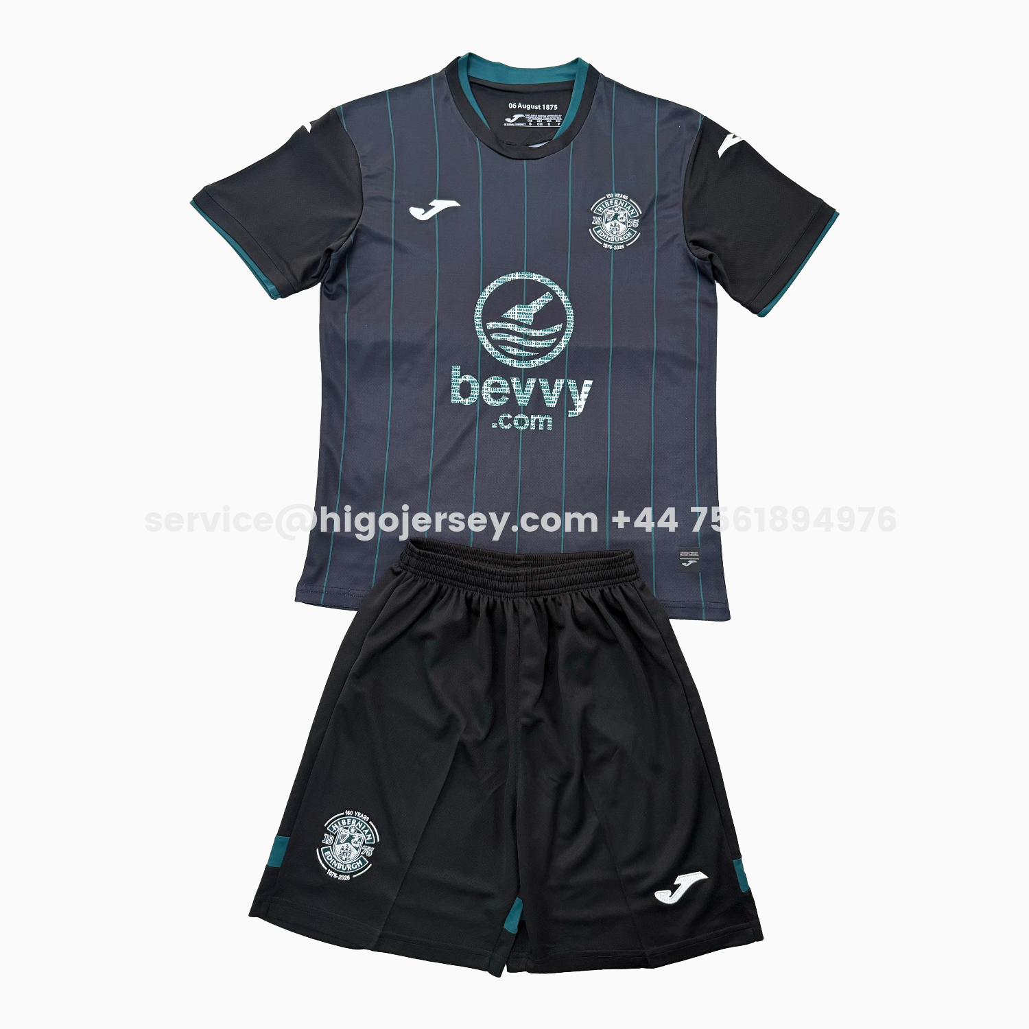 Higojerseys-Hibernian 25-26 Third Men's Adult Jersey Set - Fans Version