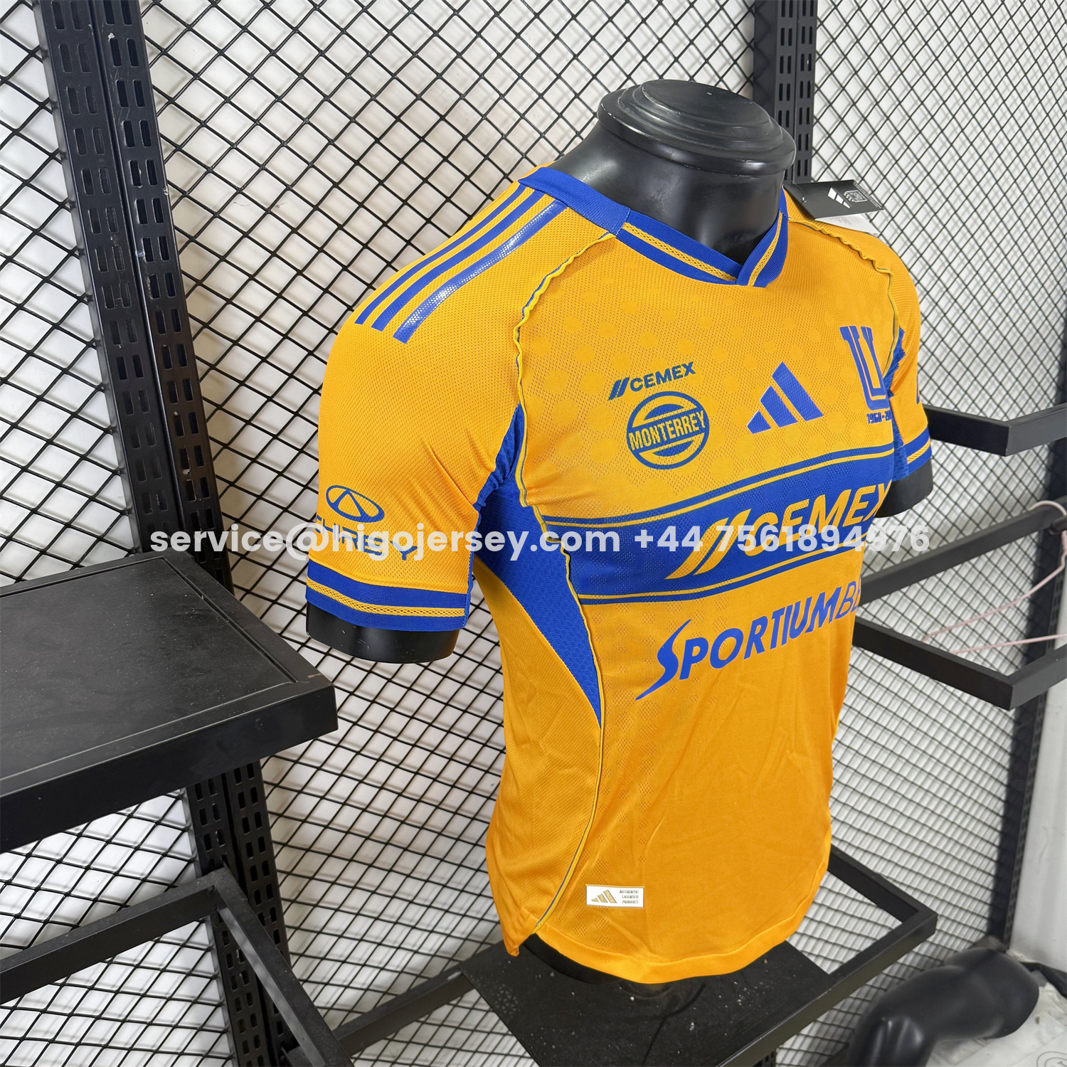 Higojerseys-Tigres UANL 25-26 Home Jersey With All Sponsors - Player Version
