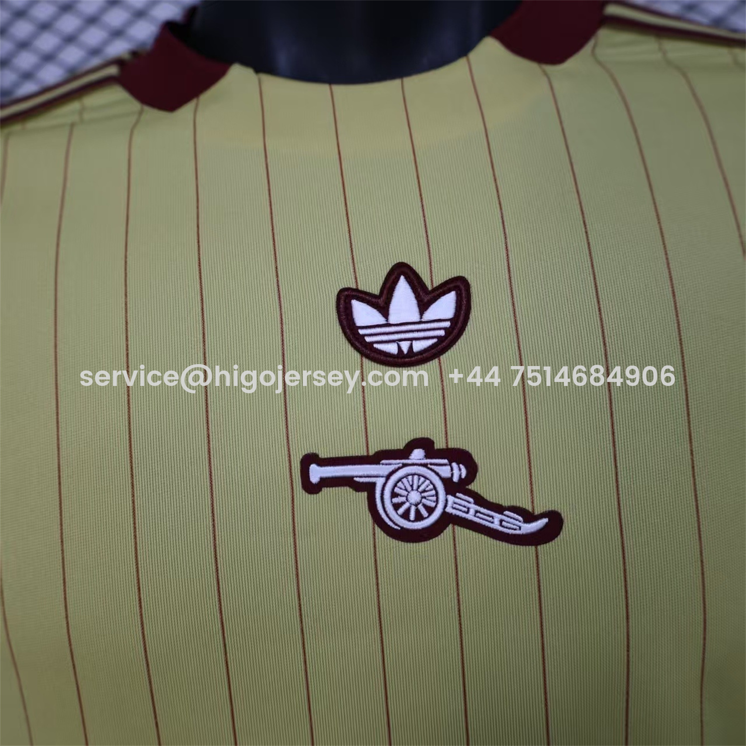 Higojerseys-Arsenal 25-26 Trefoil Yellow Travel Jersey - Player Version