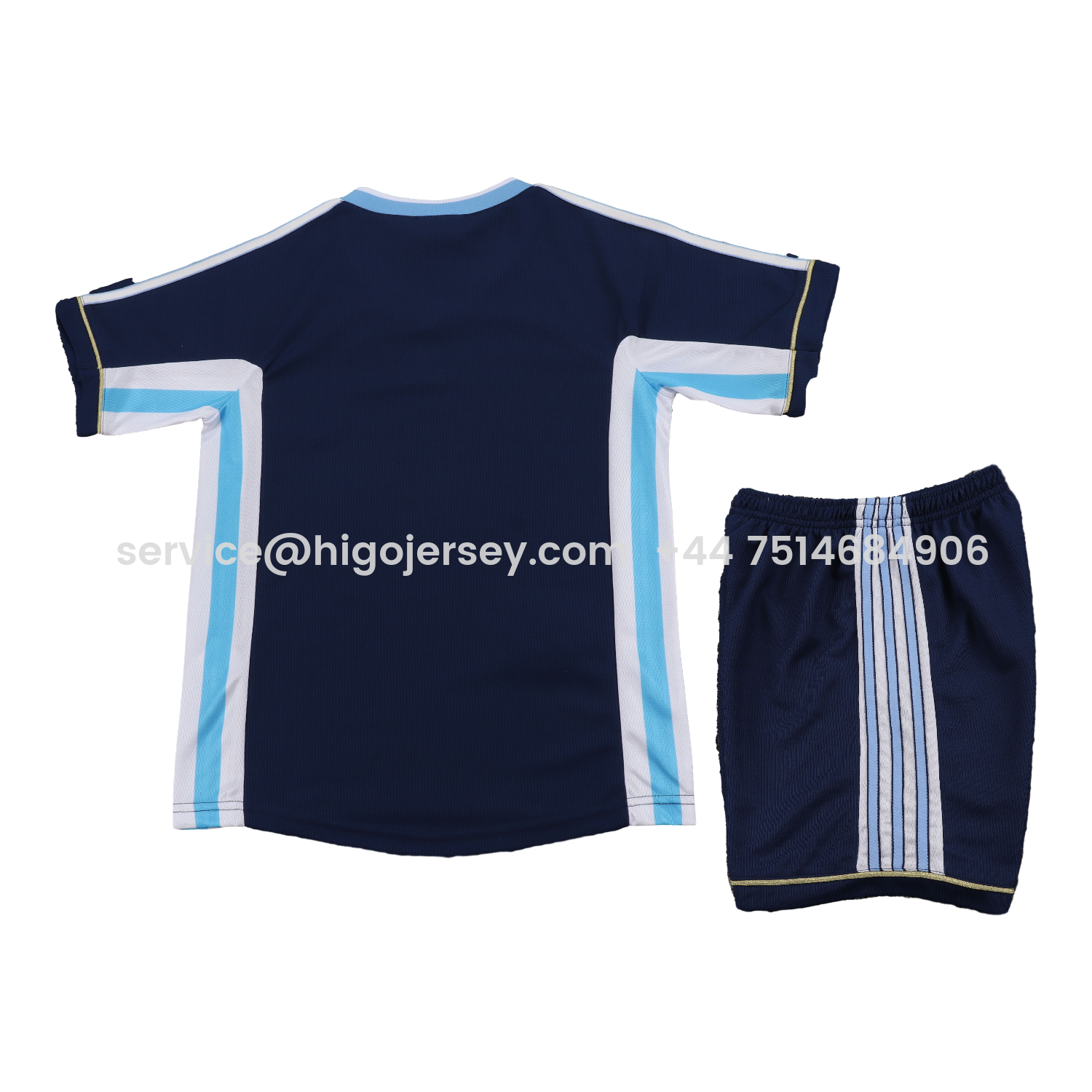Higojerseys-Retro Argentina 1998 Away Kids Kit