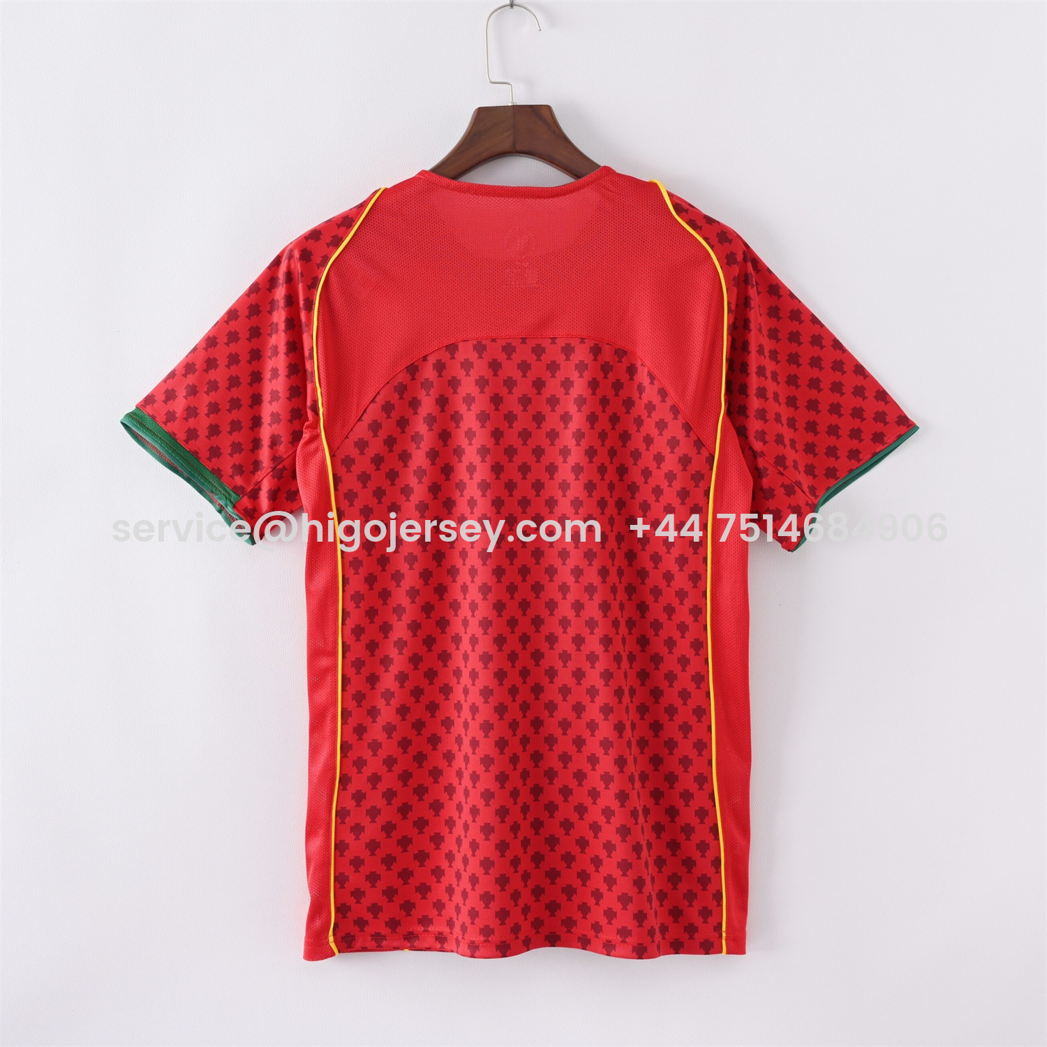 Higojerseys-Retro Portugal 2004 Home Jersey