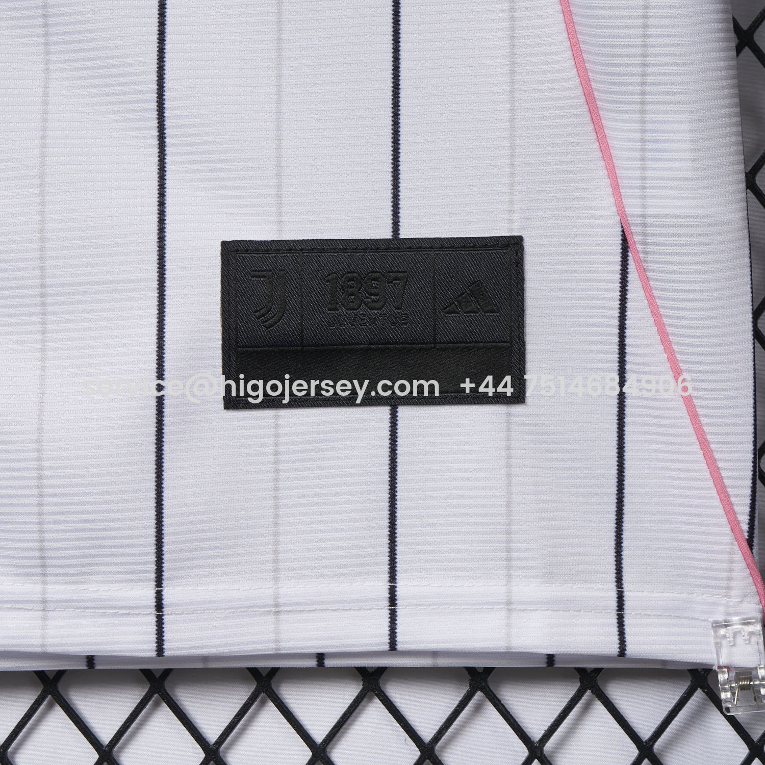 Higojerseys-Juventus 25-26 White Baseball Jersey with Black Stripes