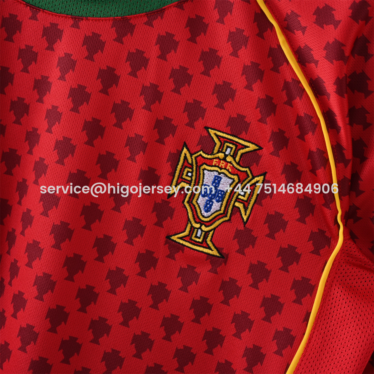Higojerseys-Retro Portugal 2004 Home Jersey