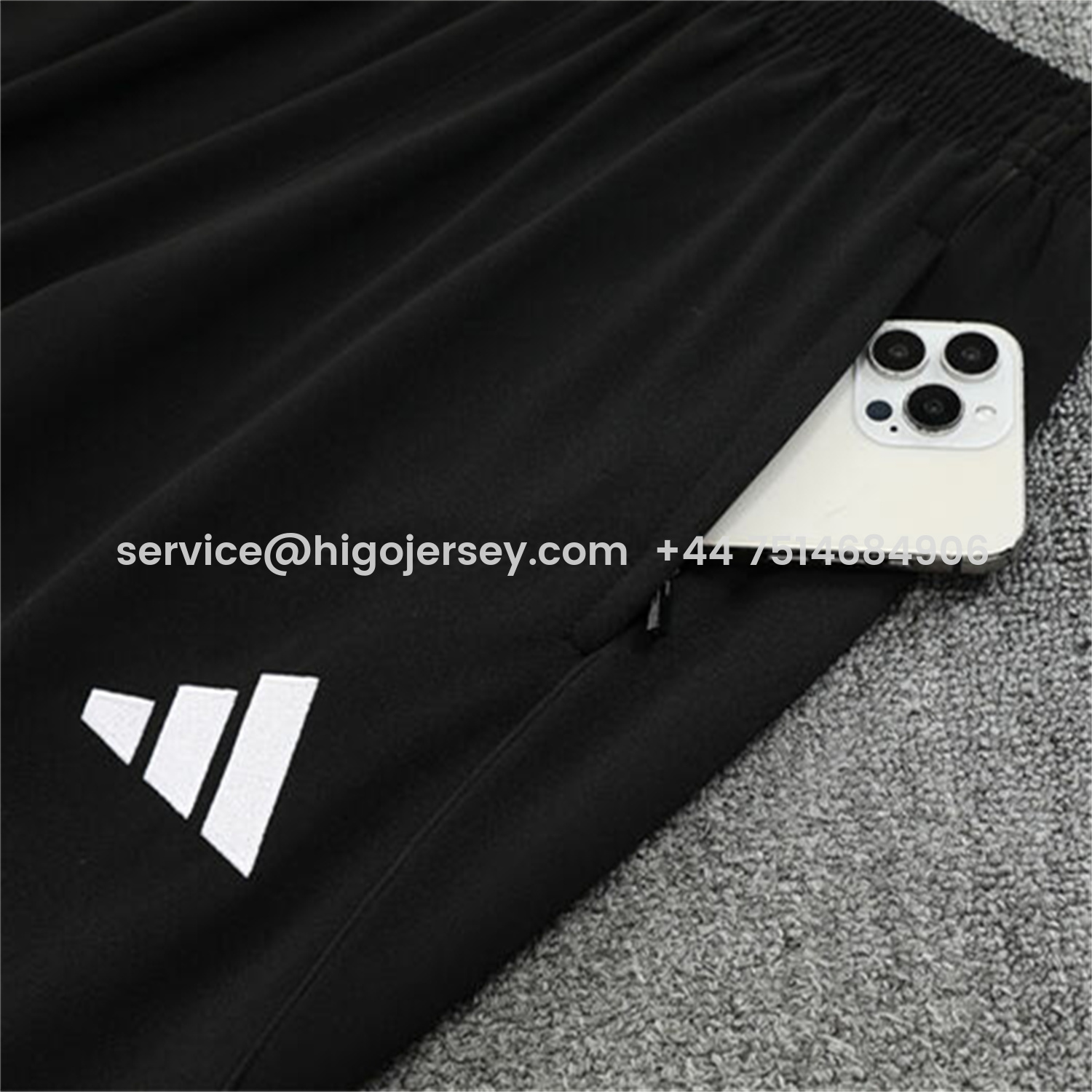 Higojerseys-Manchester United 25-26 Kids Long Sleeve Training Set - White Top & Black Pants