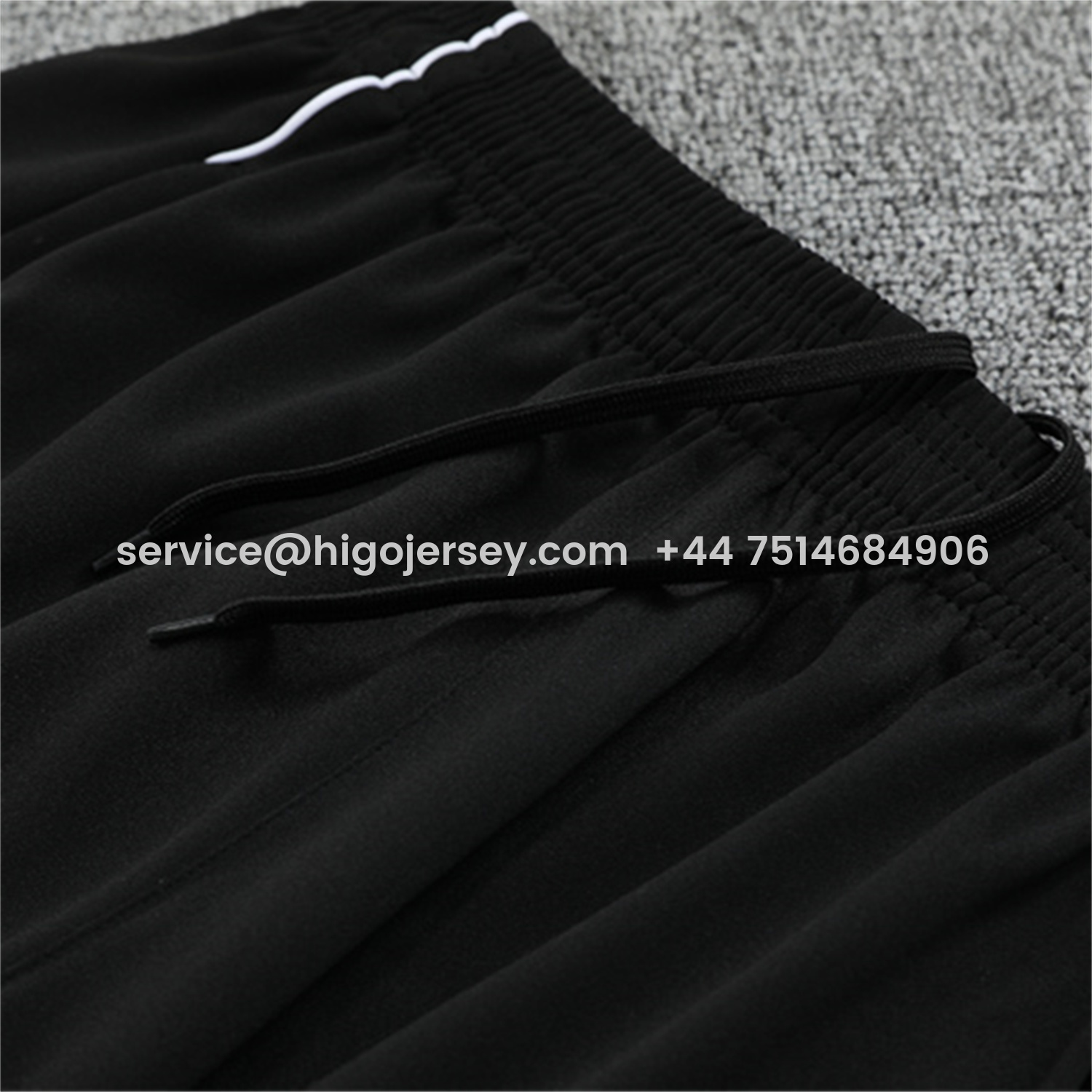 Higojerseys-Japan 25-26 Long Sleeve Training Set - Light Grey Top and Black Pants