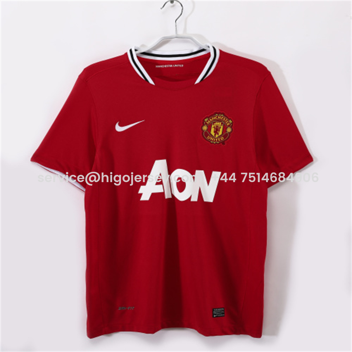 Higojerseys-Retro Manchester United 2011-12 Home Jersey