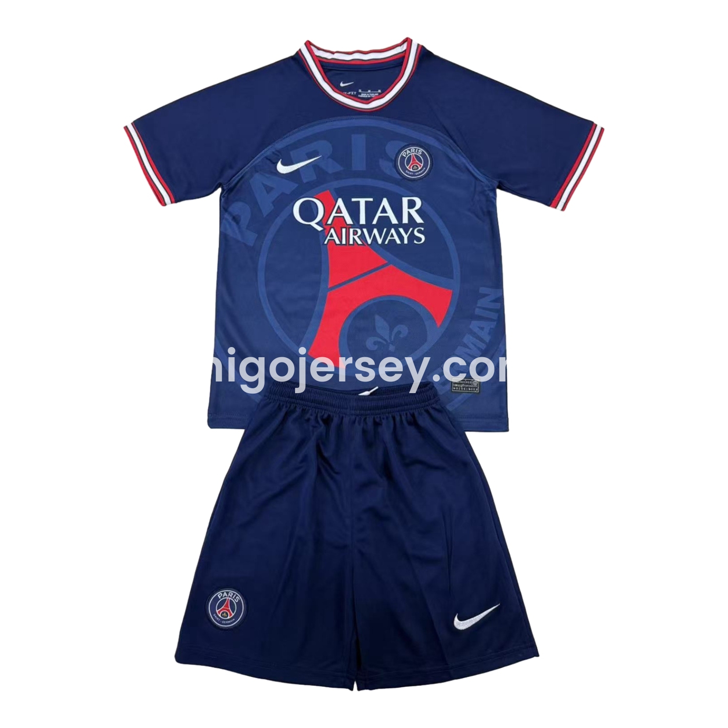 Higojerseys-Paris Saint-Germain PSG 24-25 Royal Blue Special Edition Kids Kit