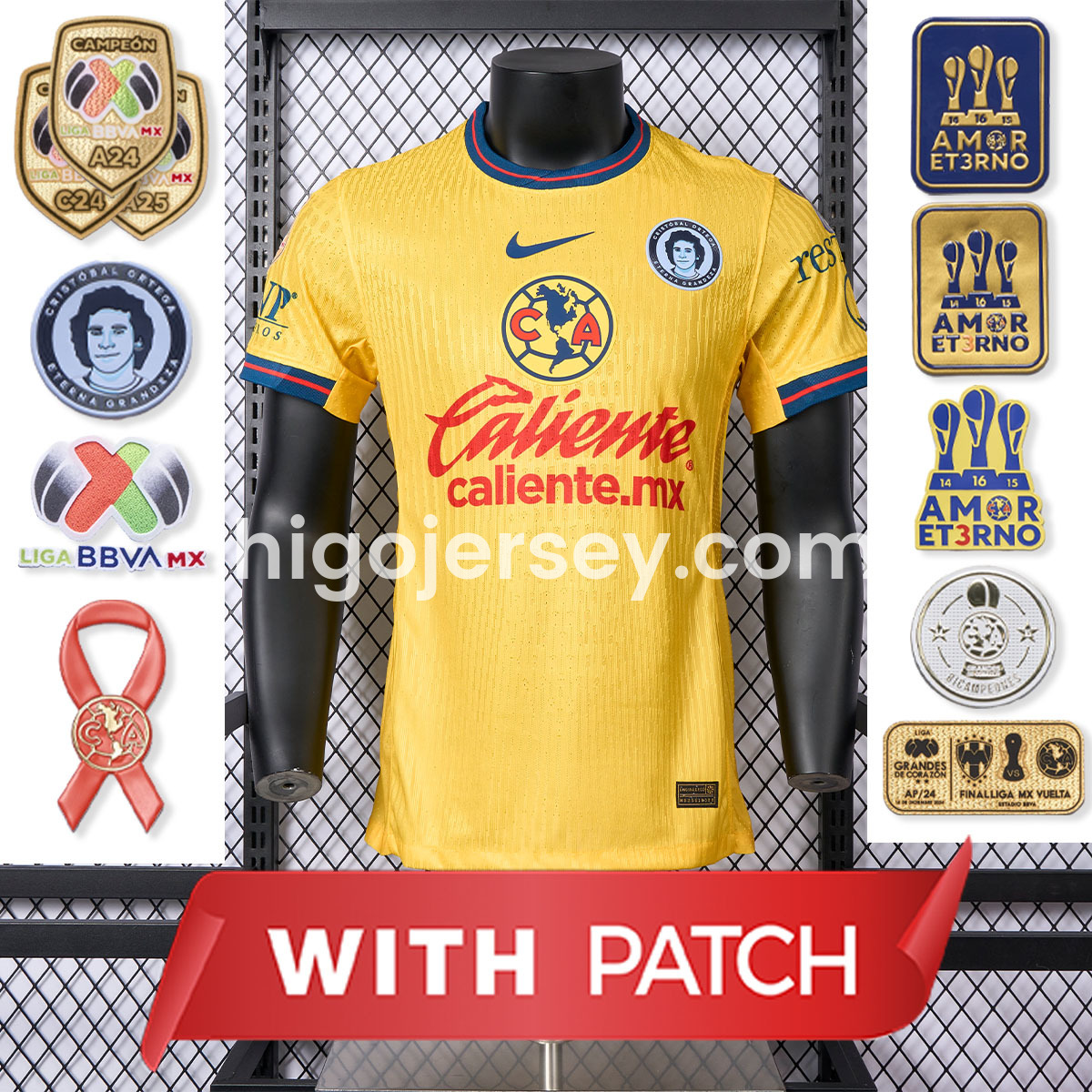 Higojerseys-Club América 24-25 Home Jersey - Player Version