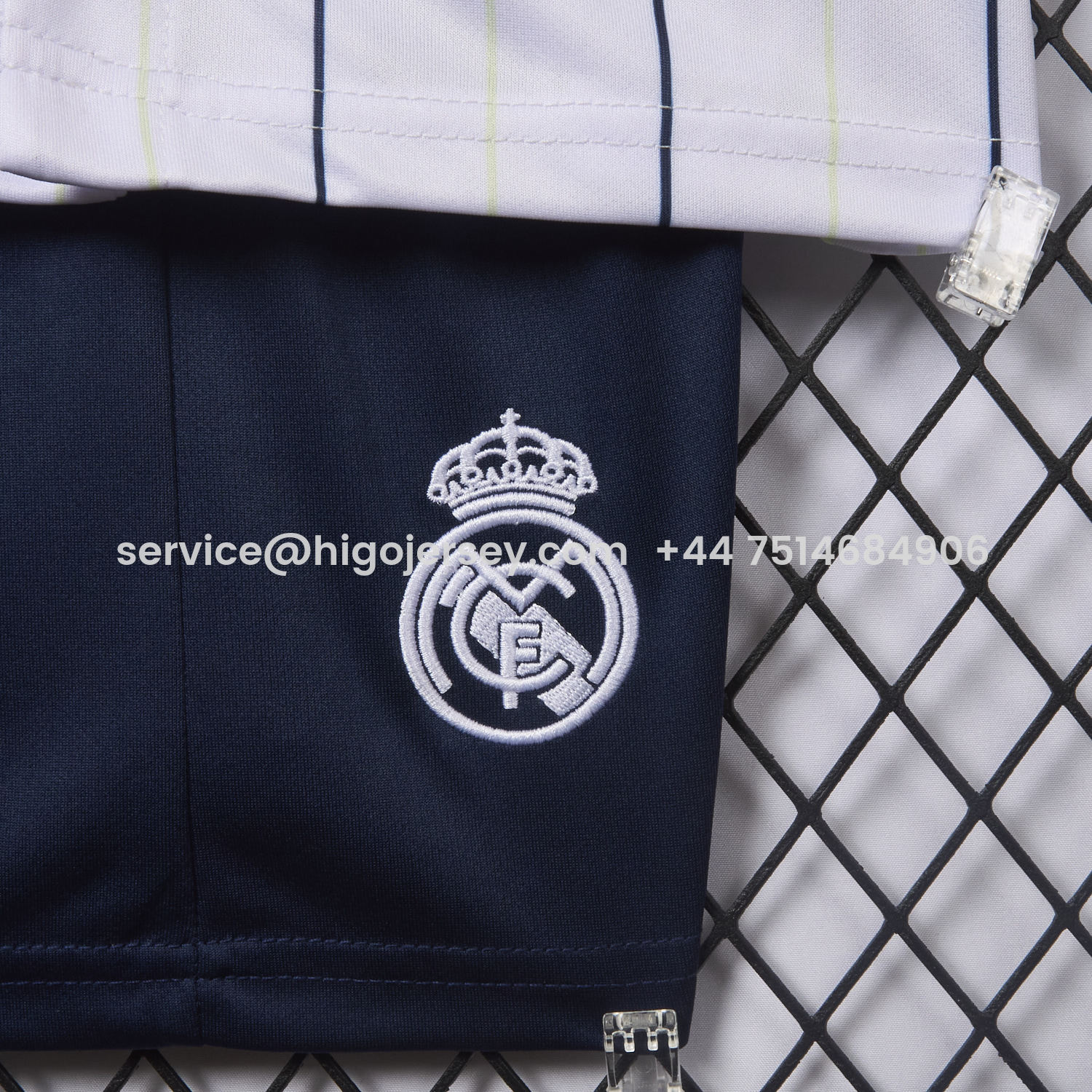 Higojerseys-Real Madrid 25-26 White Baseball Kids Kit