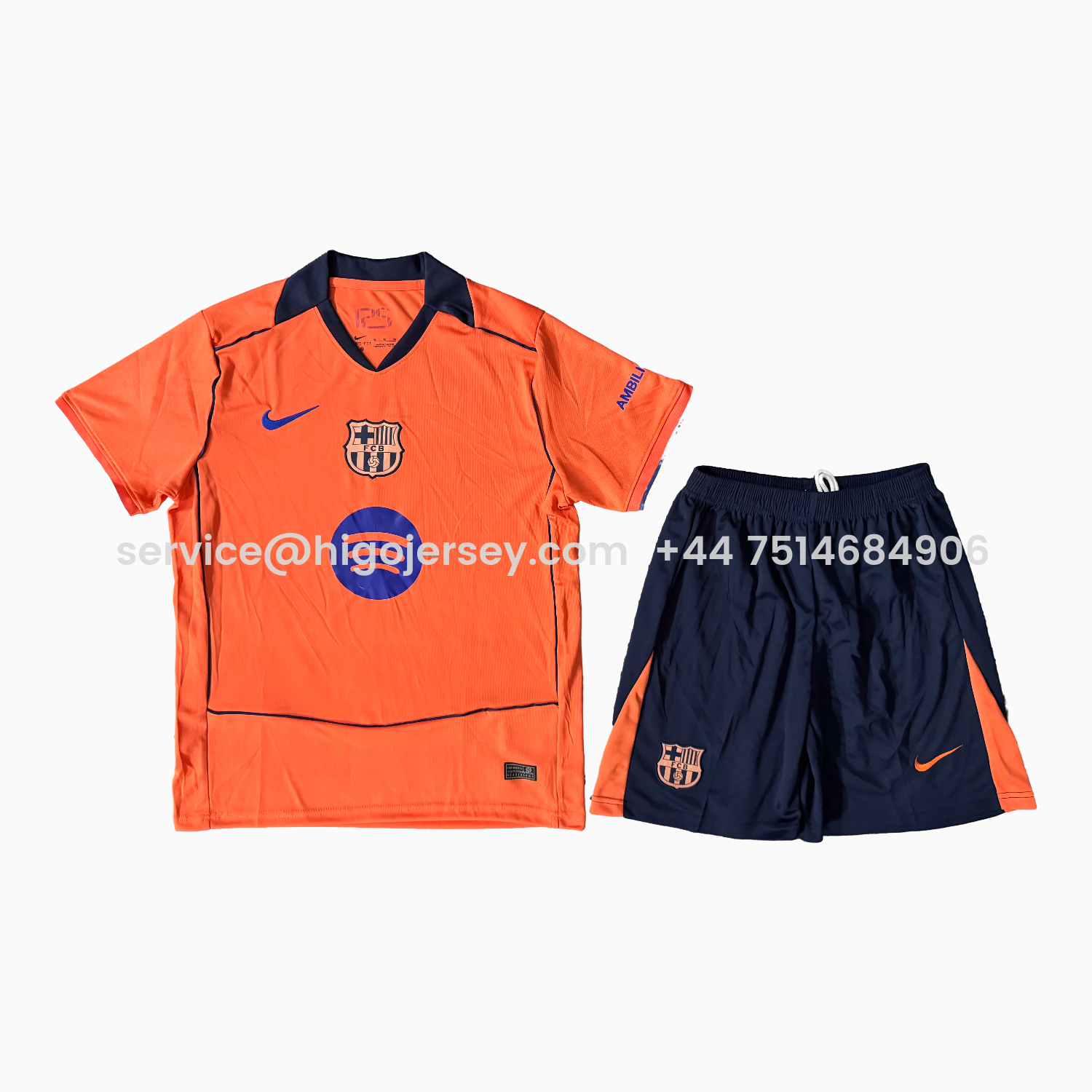 Higojerseys-Barcelona 25-26 Third Men's Adult Jersey Set - Fans Version