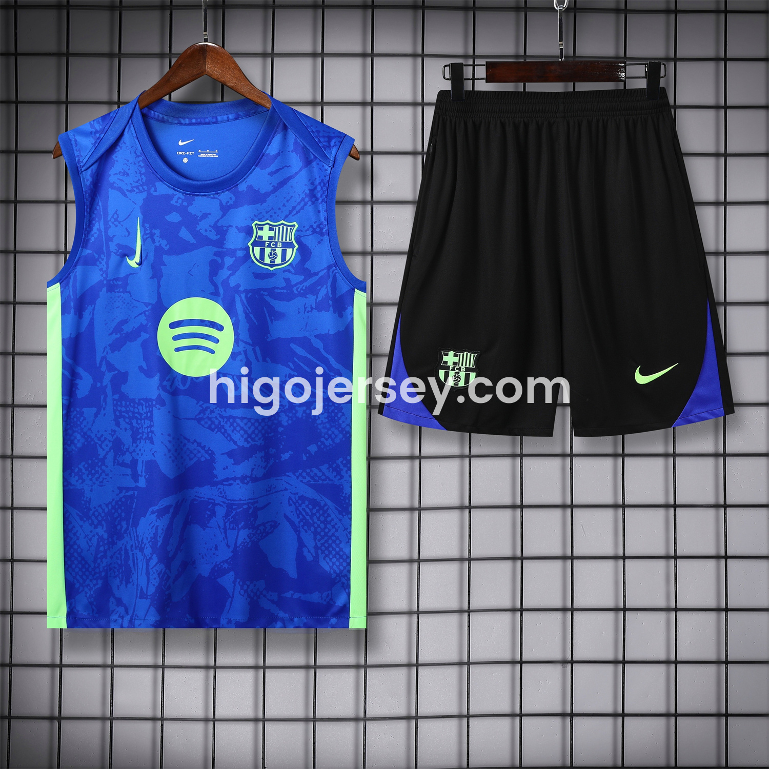 Higojerseys-Barcelona 25-26 Vest Training Set - Blue Camouflage