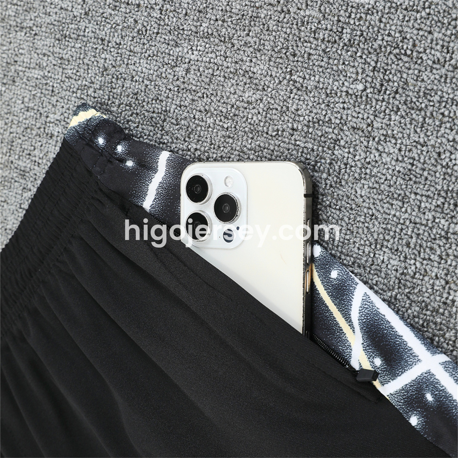 Higojerseys-C.H.E.L.S.E.A 25-26 Short-Sleeve Training Set - Yellow Fluorescent Rays Black Top & Black Shorts