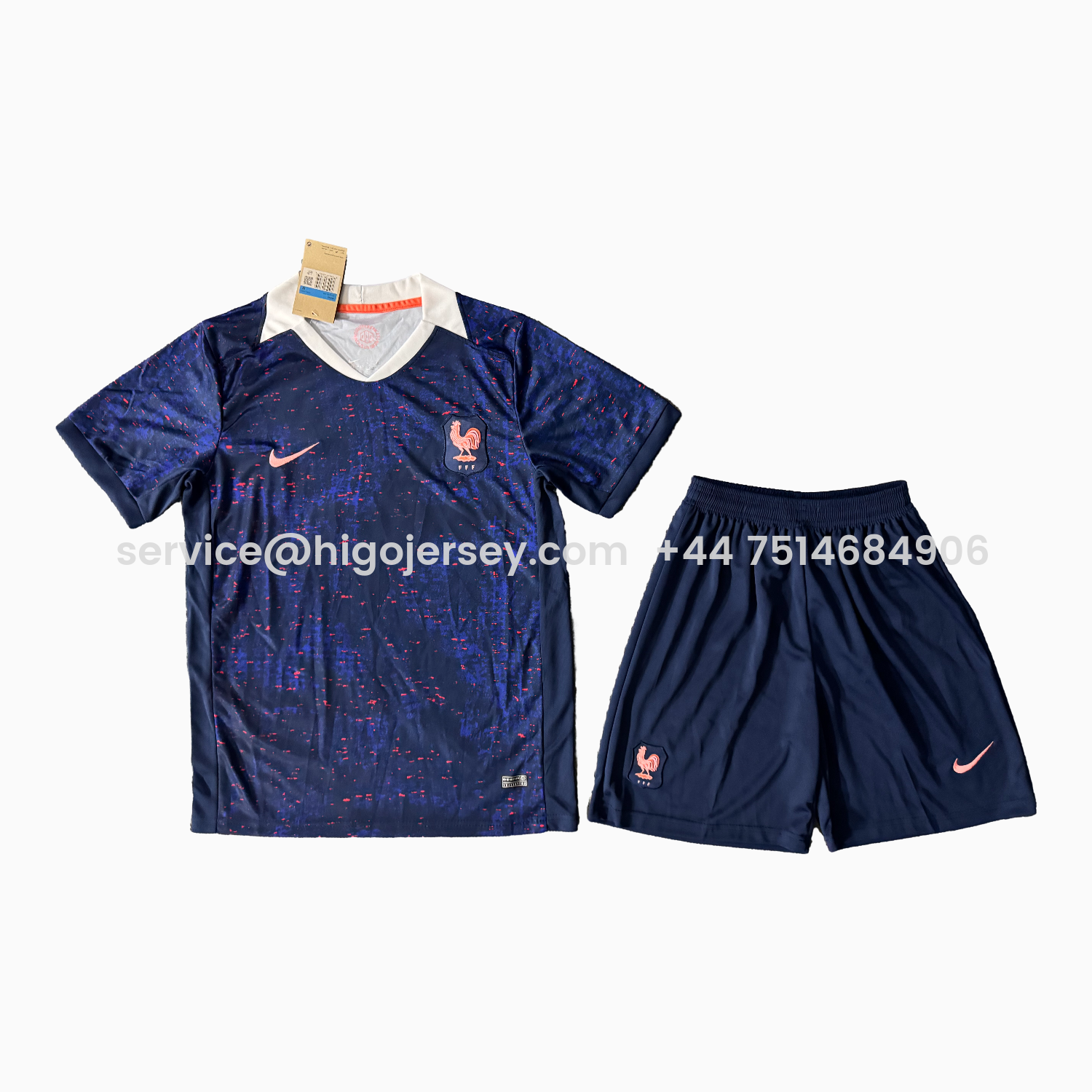Higojerseys-France 25-26 Women's Team Home Men's Adult Jersey Set - Fans Version