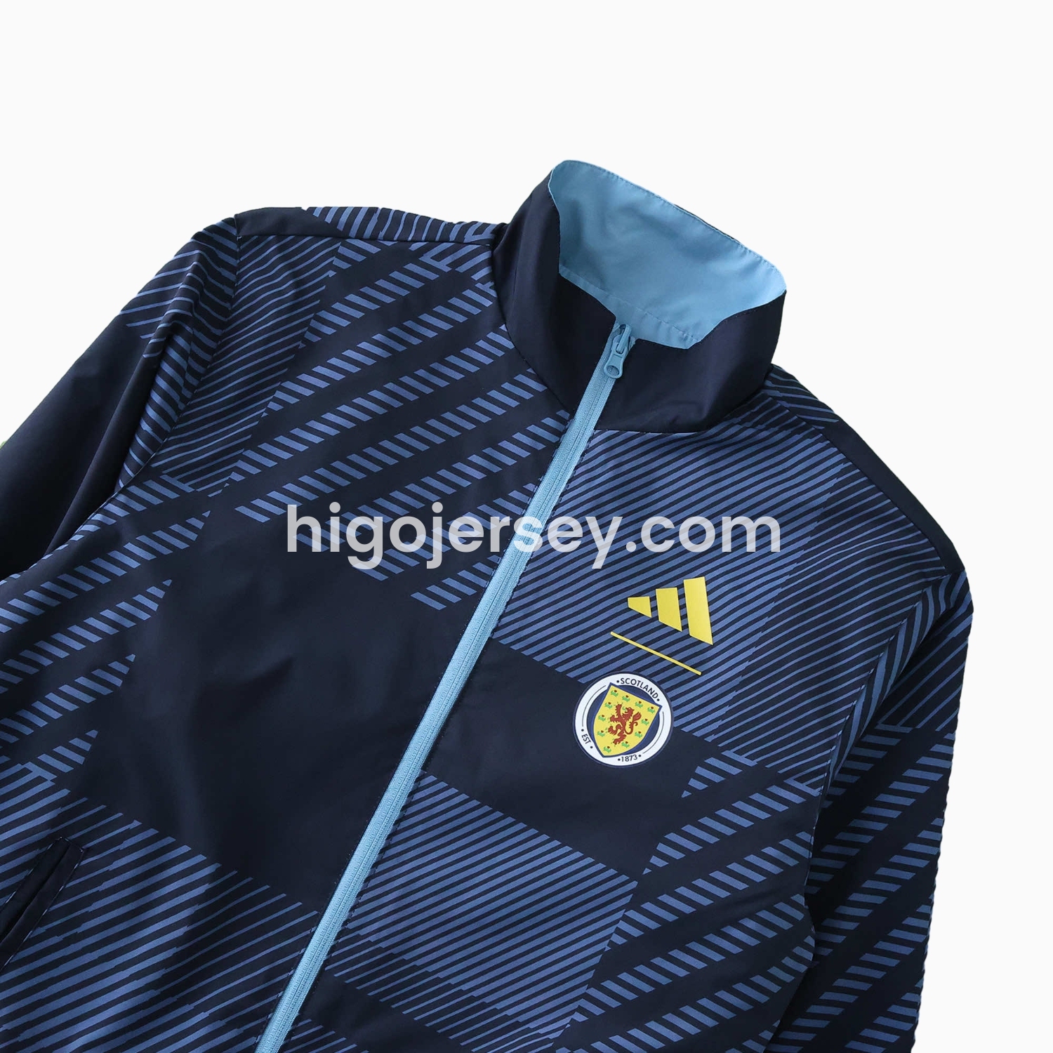 Higojerseys-S-c-o.t l.a-n.d 24-25 Home Style Double Sided Reversible Windbreaker - Deep Blue