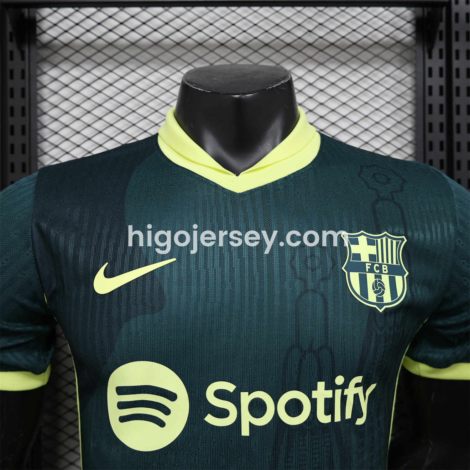Higojerseys-Barcelona 25-26 Green & Yellow Special Edition Jersey - Player Version