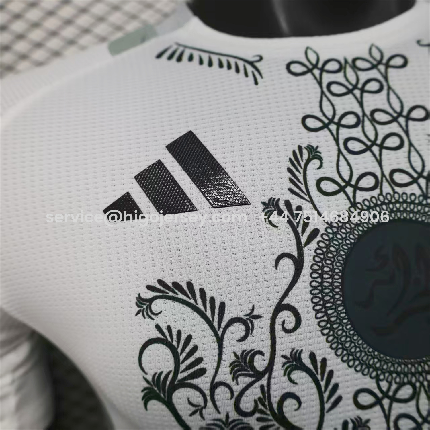 Higojerseys-Algeria 25-26 Grey Plant White Special Jersey - Player Version