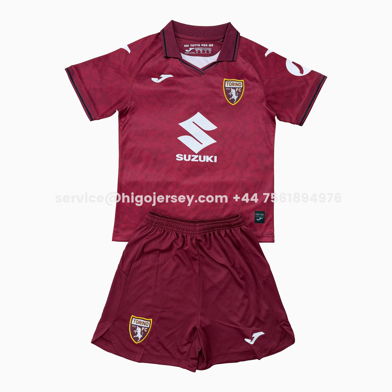 Higojerseys-Torino 25-26 Home Men's Adult Jersey Set - Fans Version