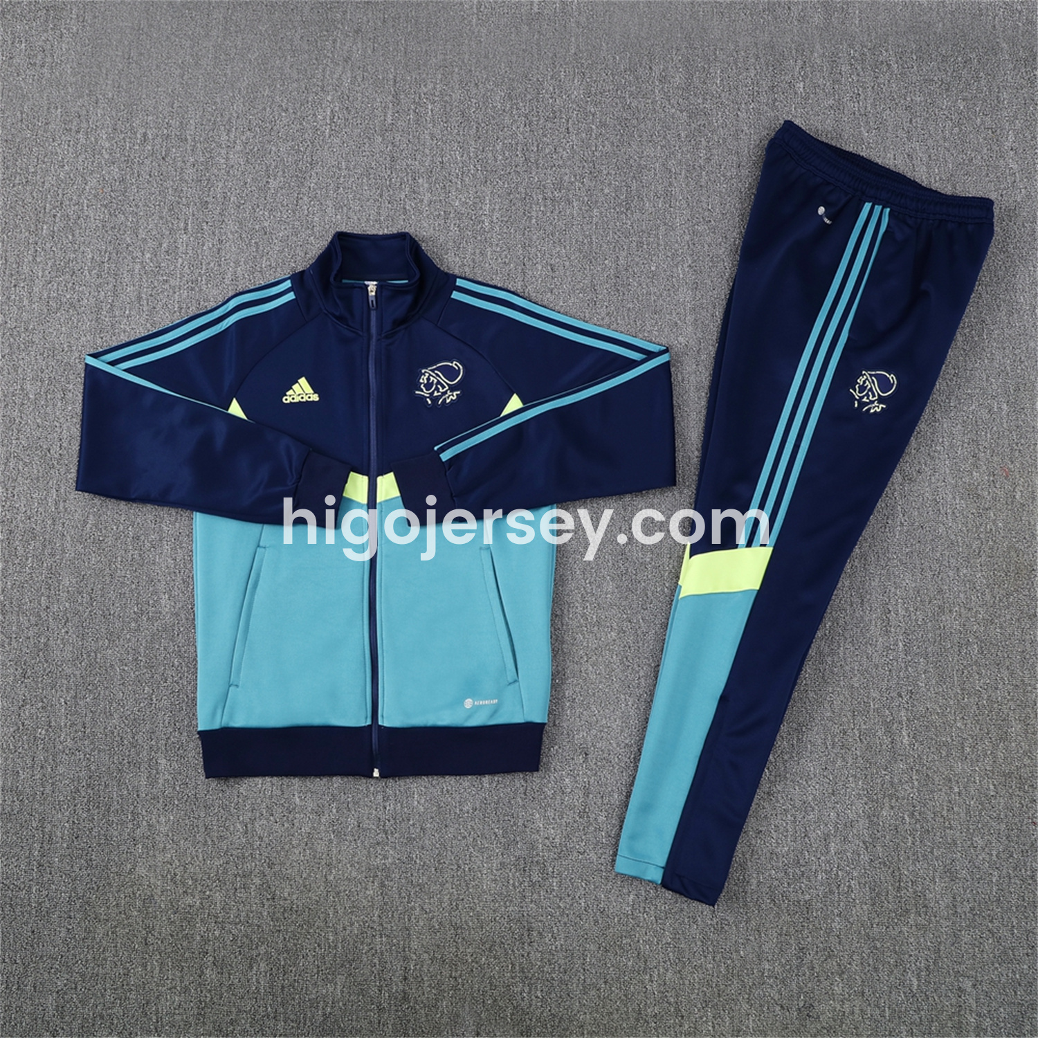 Higojerseys-Ajax 24-25 Jacket Training Tracksuit - Royal Bule Jackets & Pants