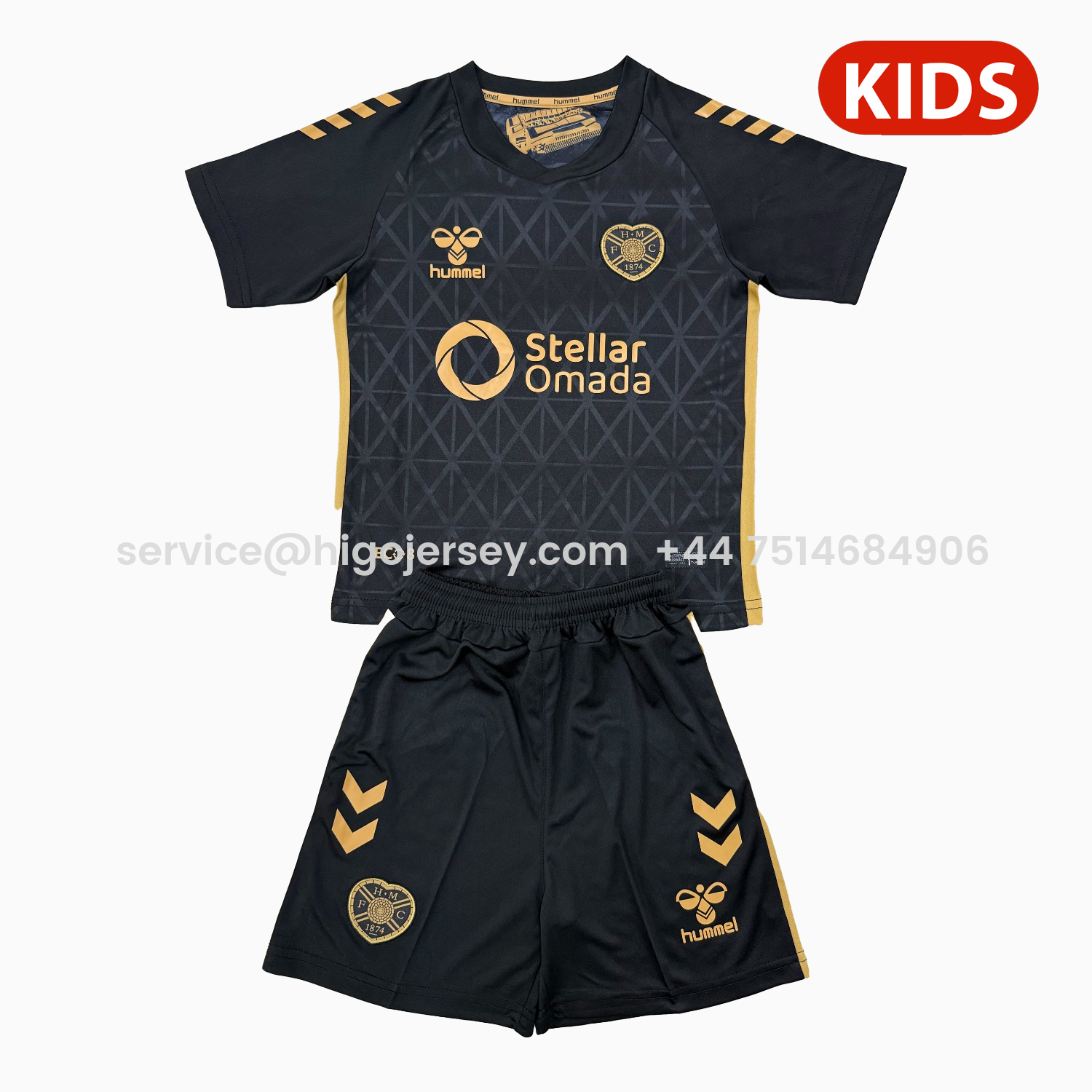 Higojerseys-Hearts Heart of Midlothian 25-26 Third Kids Kit
