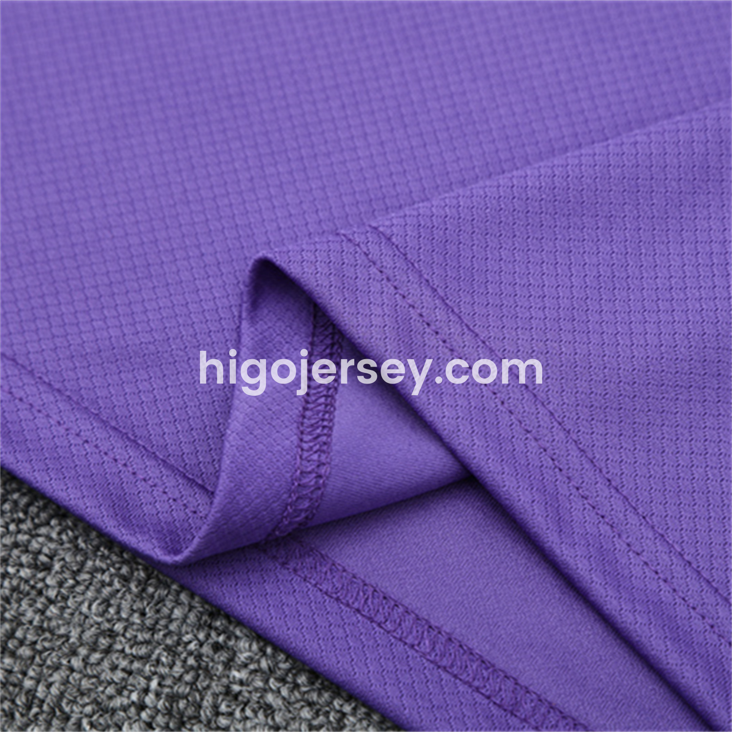 Higojerseys-Atletico Madrid 25-26 Kids Short-Sleeve Training Set - Purple Top & Royal Blue shorts