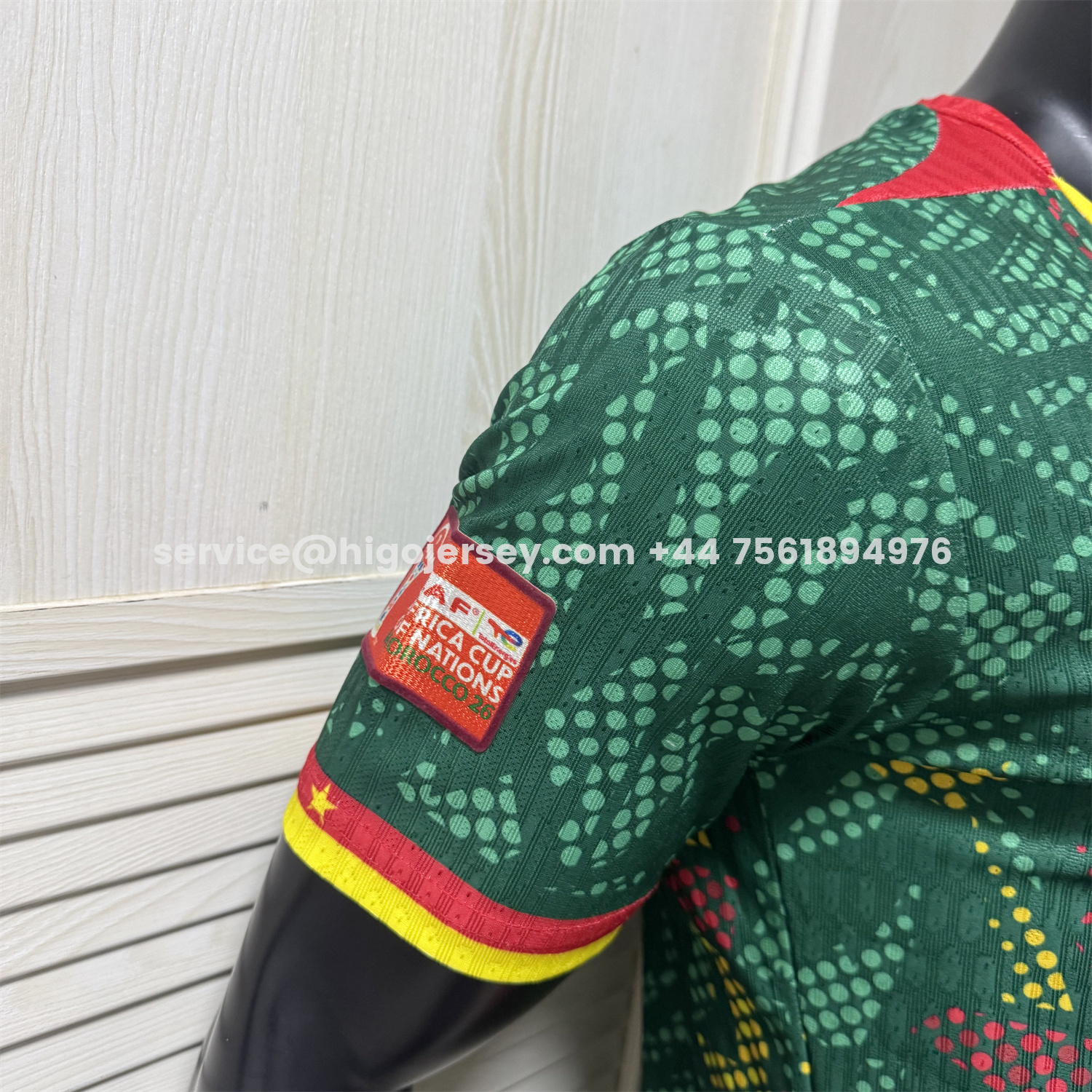 Higojerseys-Cameroon 2026 Home Green Jersey - Player Version