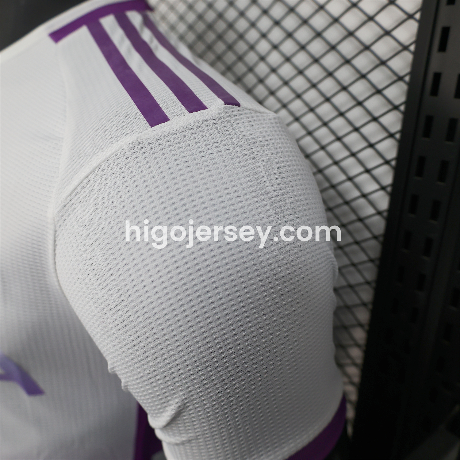 Higojerseys-Algeria 25-26 White Purple Gradient with Hexagonal Pattern Jersey - Player Version
