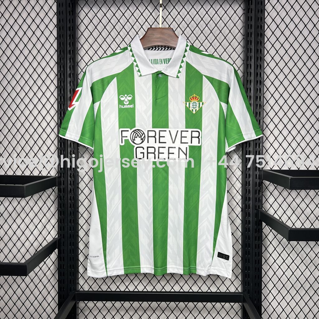 Higojerseys-Real Betis 24-25 Home Stadium Jersey - Fans Version