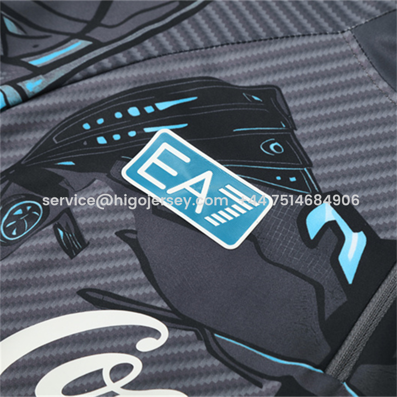 Higojerseys-Napoli 25-26 Long Sleeve Training Set - Gray Mecha Top & Black Pants