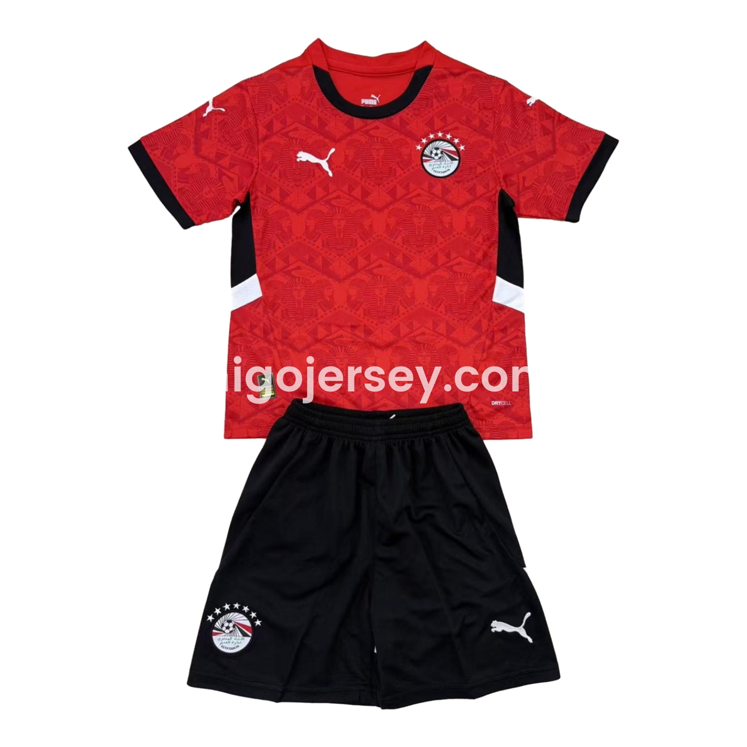Higojerseys-Egypt 24-25 Home Men's Adult Jersey Set - Fans Version