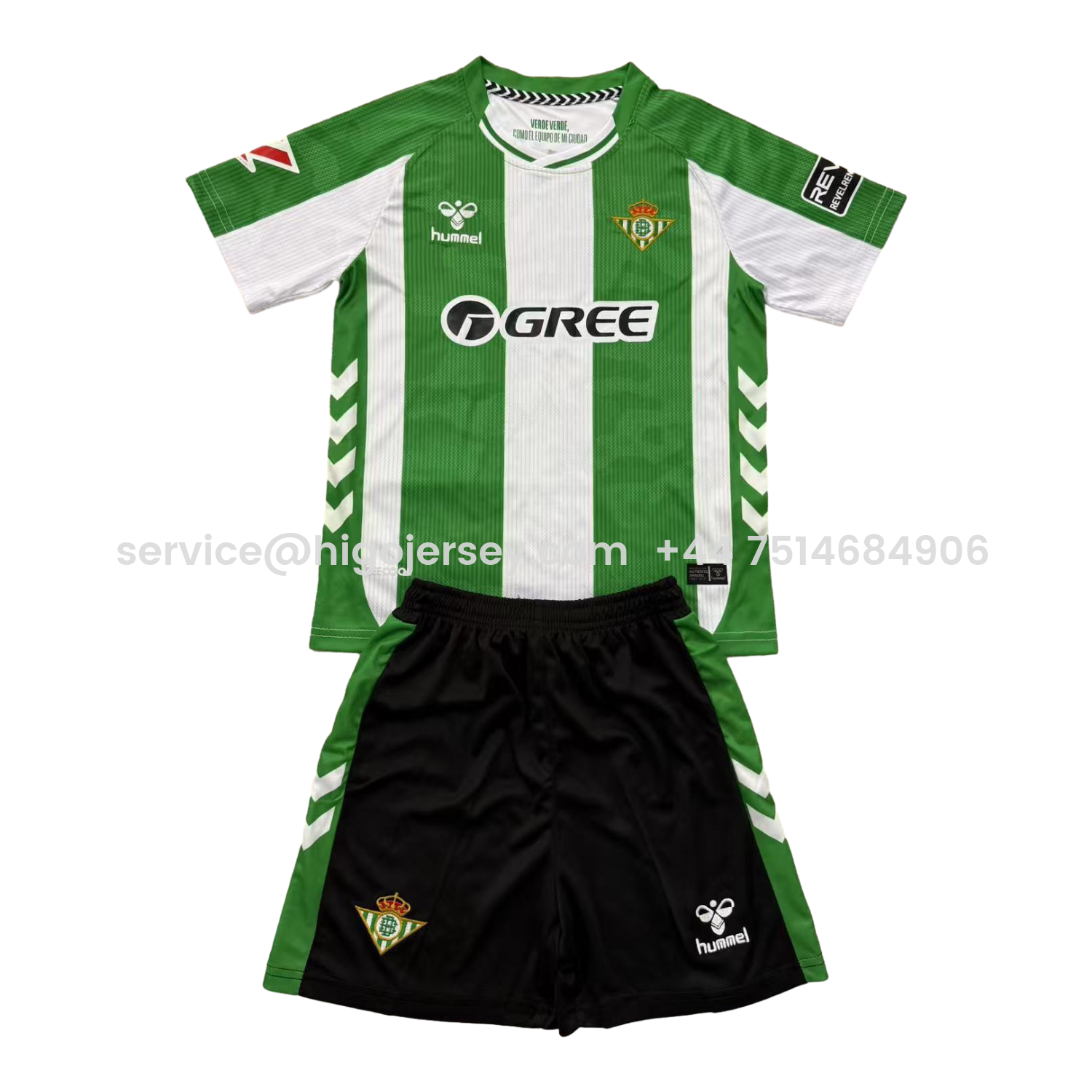 Higojerseys-Real Betis 25-26 Home Men's Adult Jersey Set - Fans Version