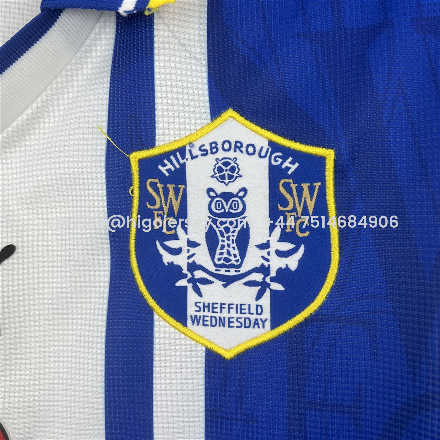 Higojerseys-Retro Sheffield Wednesday 1996-97 Home Jersey