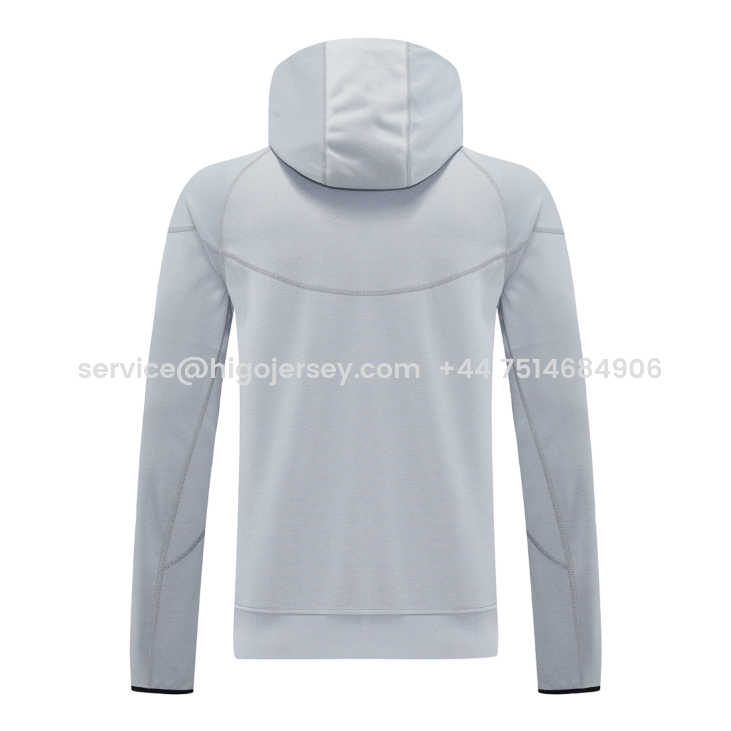 Higojerseys-Barcelona 25-26 Hooded Jacket Training Tracksuit - Grey Jackets & Pants
