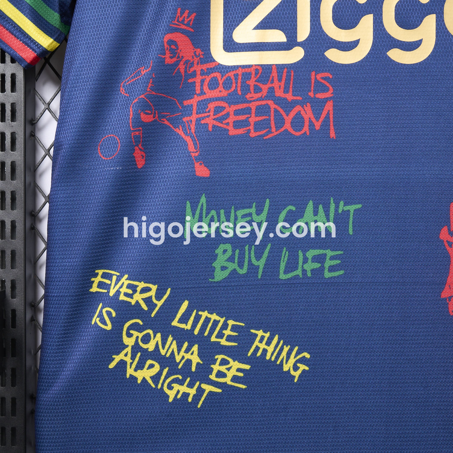 Higojerseys-Ajax x B-O-B Marly 2025-26 40th Blue Special Edition Jersey - Fans Version