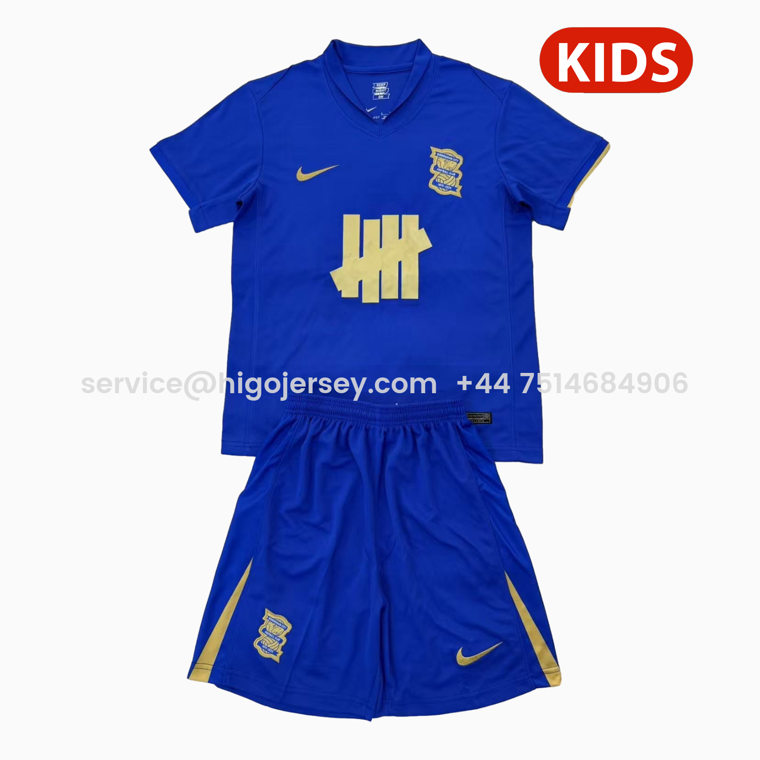 Higojerseys-Birmingham City 25-26 Home Kids Kit