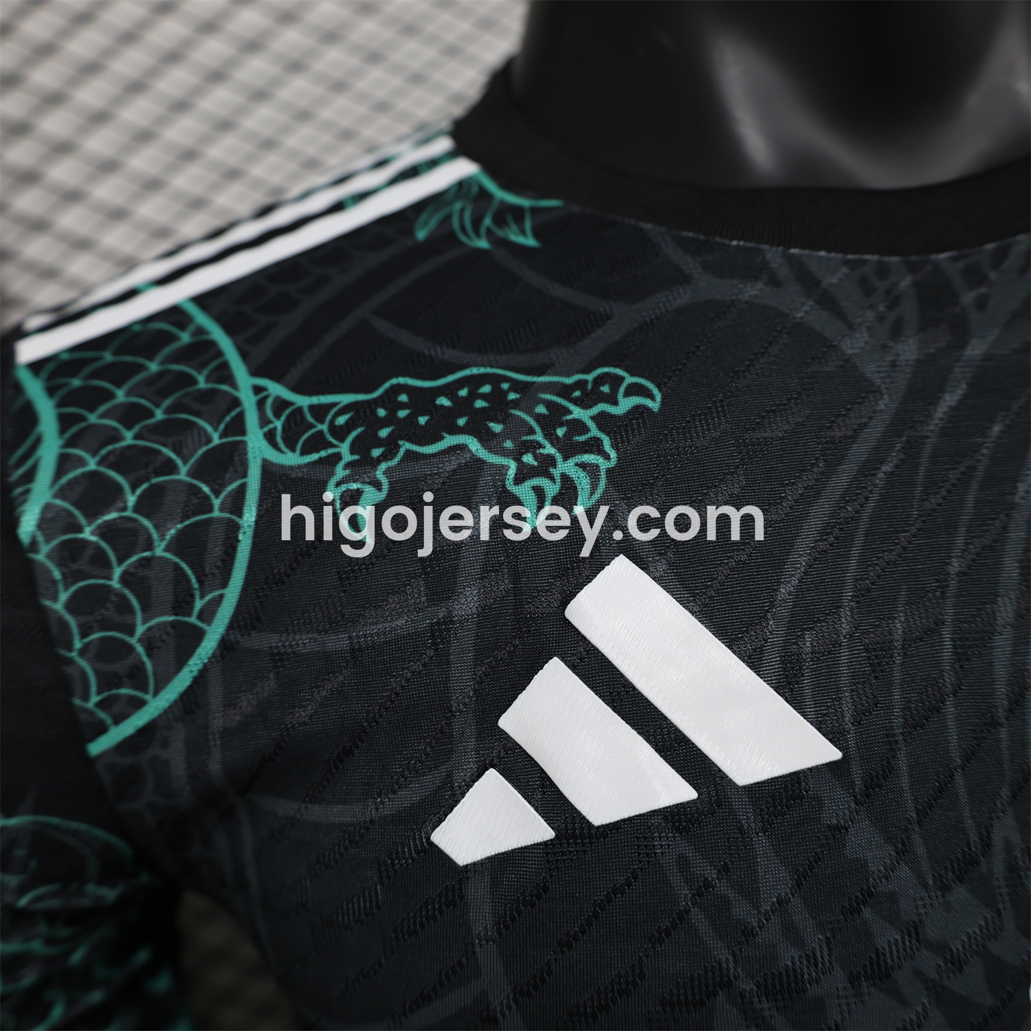 Higojerseys-Real Madrid 24-25 Black and Green Loong Jersey - Player Version