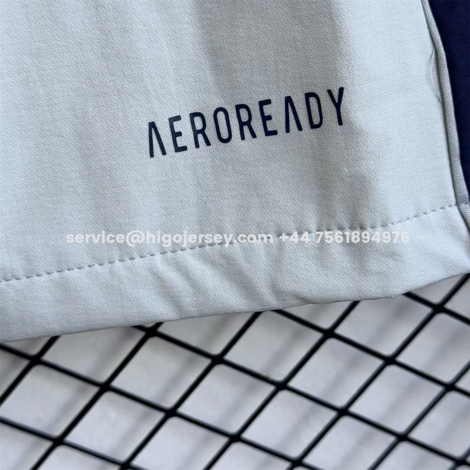 Higojerseys-Arsenal 25-26 Windbreaker Training Set - Light Grey Top and Blue Pants