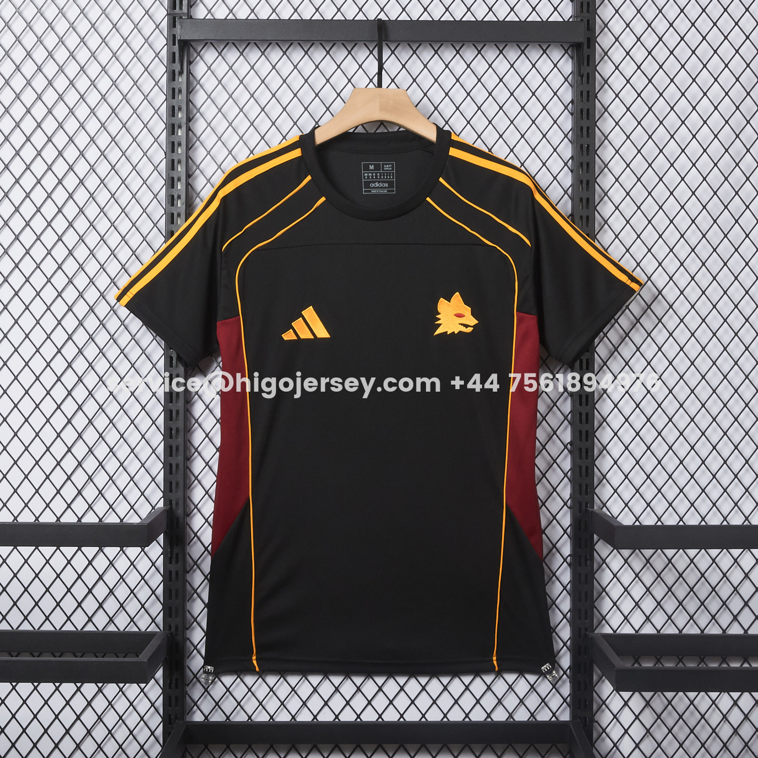 Higojerseys-AS Roma 25-26 Travel Special Black Jersey - Fans Version