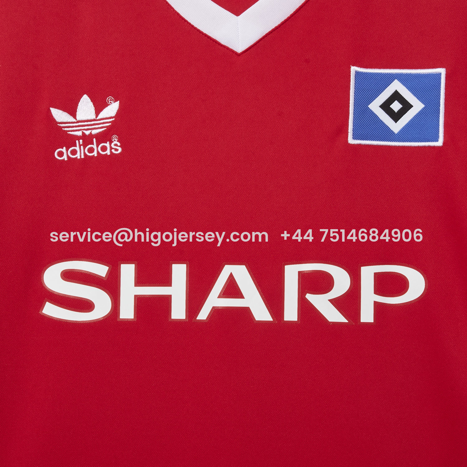 Higojerseys-Retro Hamburger SV 1988 Away Red Jersey