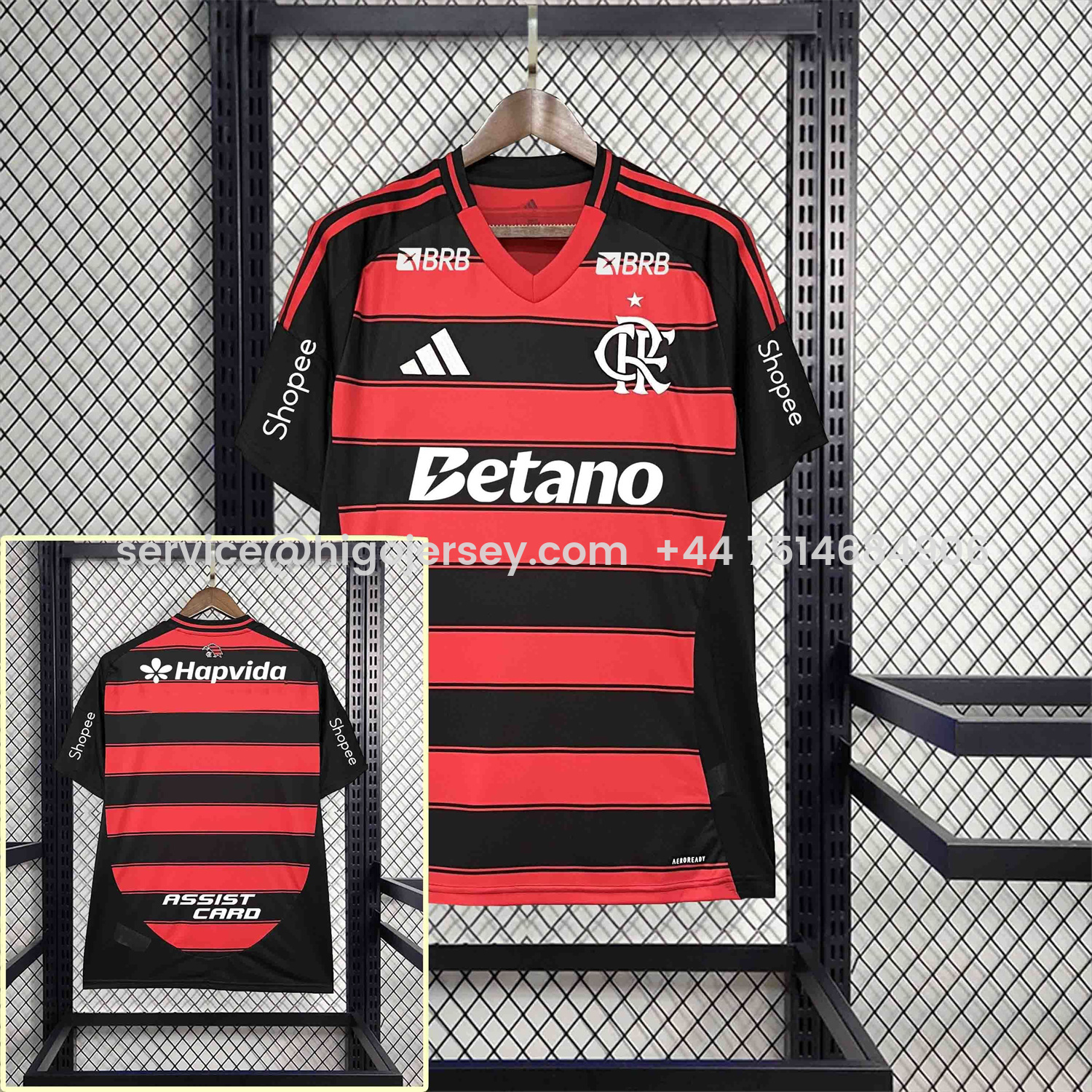Higojerseys-Flamengo 25-26 Home New Sponsors Jersey - Fans Version