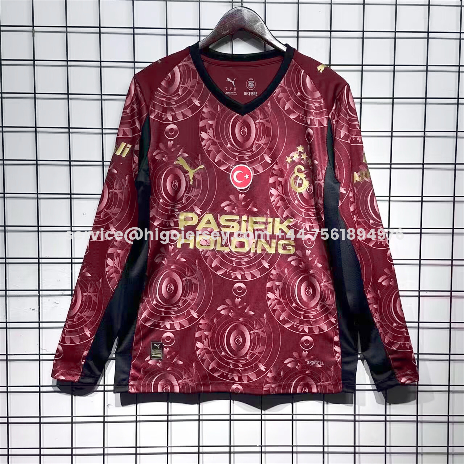 Higojerseys-Galatasaray 25-26 Third Long Sleeves Jersey with Five Stars - Fans Version