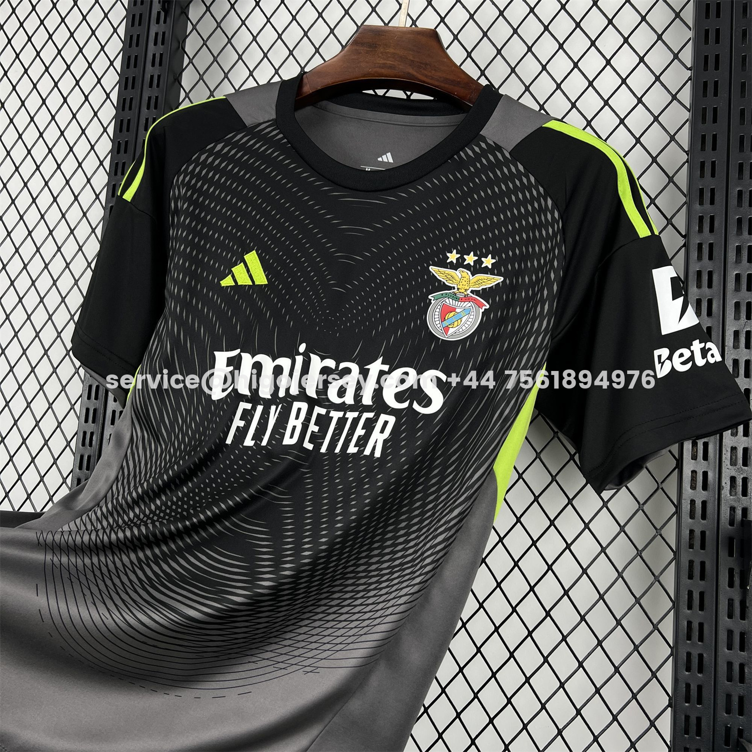 Higojerseys-Benfica 25-26 Black Goalkeeper Jersey - Fans Version