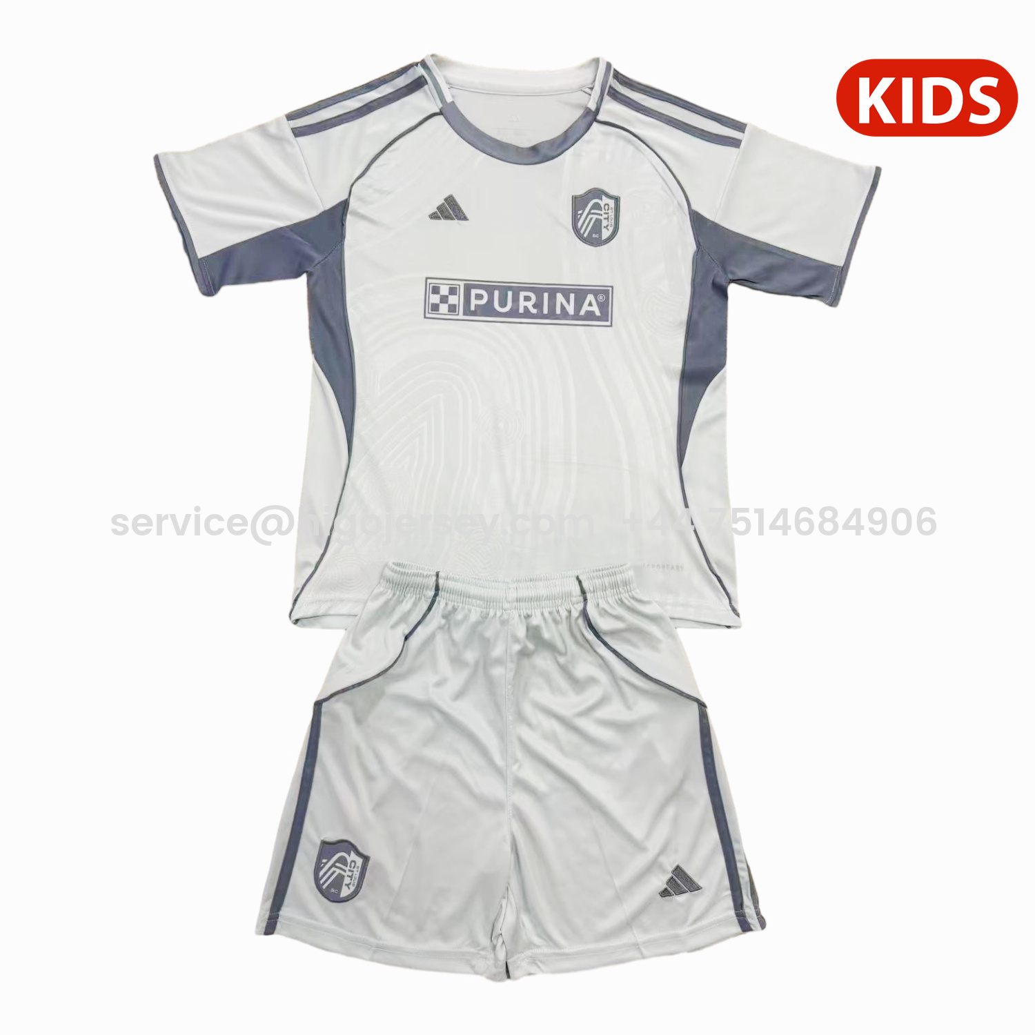 Higojerseys-St. Louis City 25-26 Pre-Match Training Kids Kit